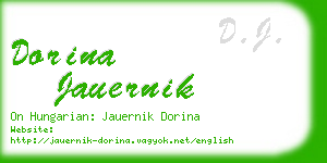 dorina jauernik business card